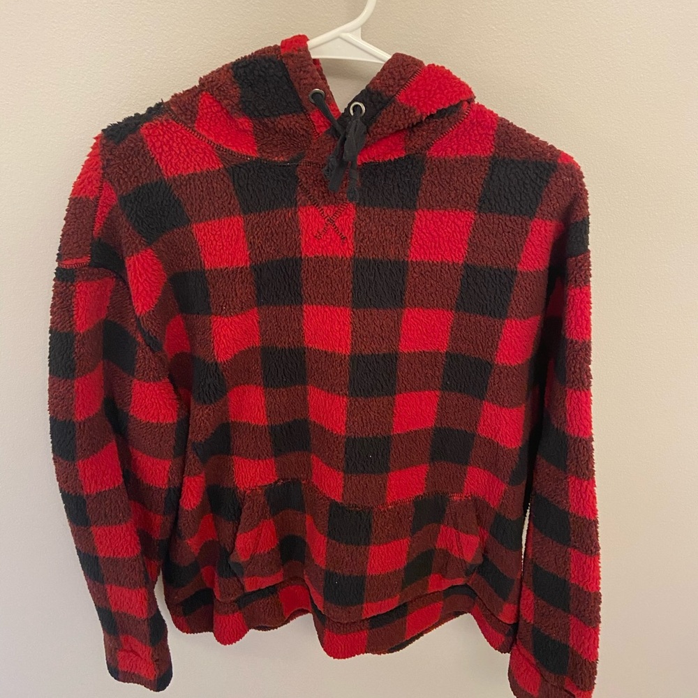 Express Plaid Sherpa